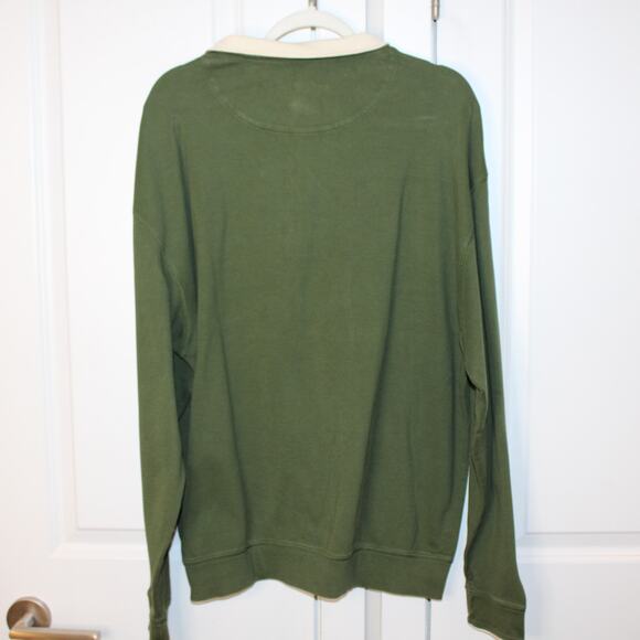 ORVIS Quarter Zip Pullover Green Sweater | XL - Picture 6 of 6